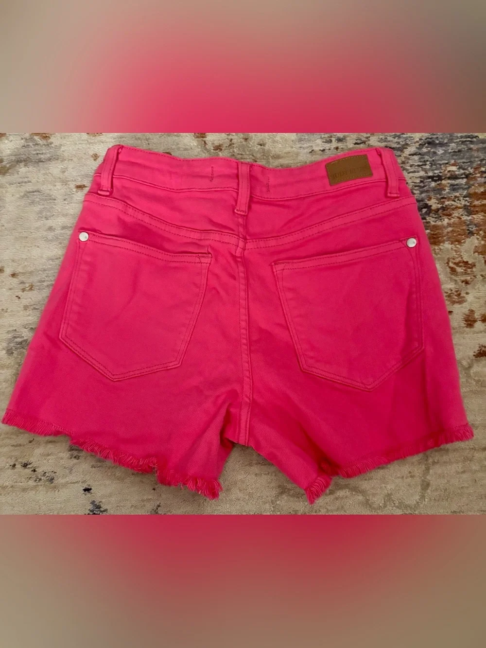Judy Blue Hot Pink Cut Off Shorts